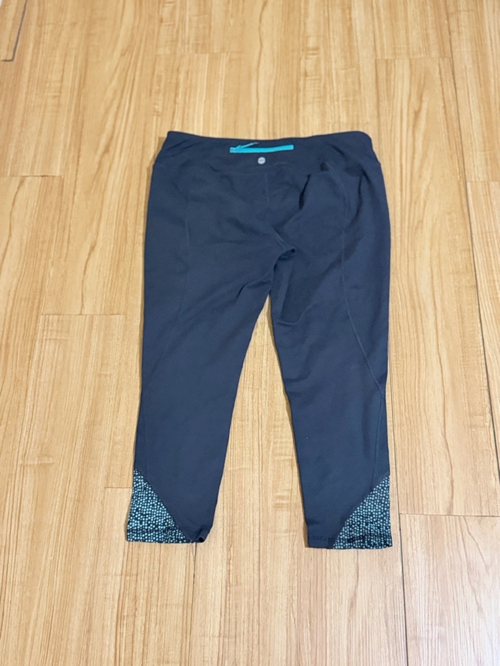 Tangerine Leggings - Teal and Dark Gray